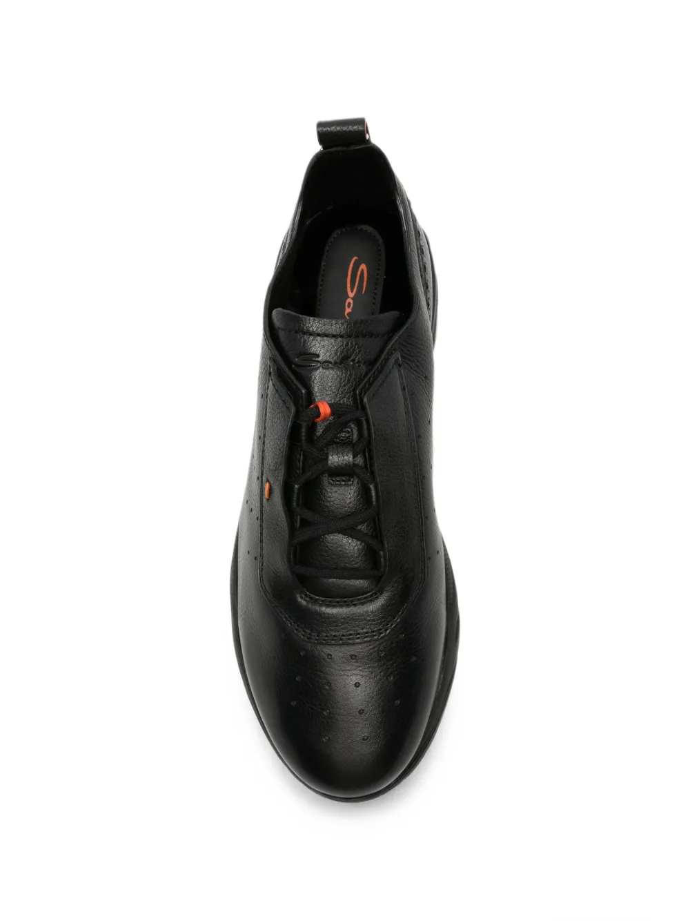 Santoni Innova leather sneakers Zwart