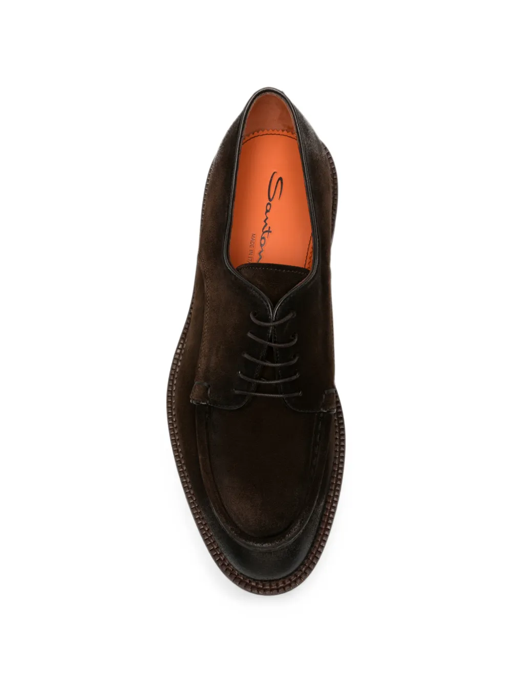 Santoni Colin RS suede Derby shoes Bruin