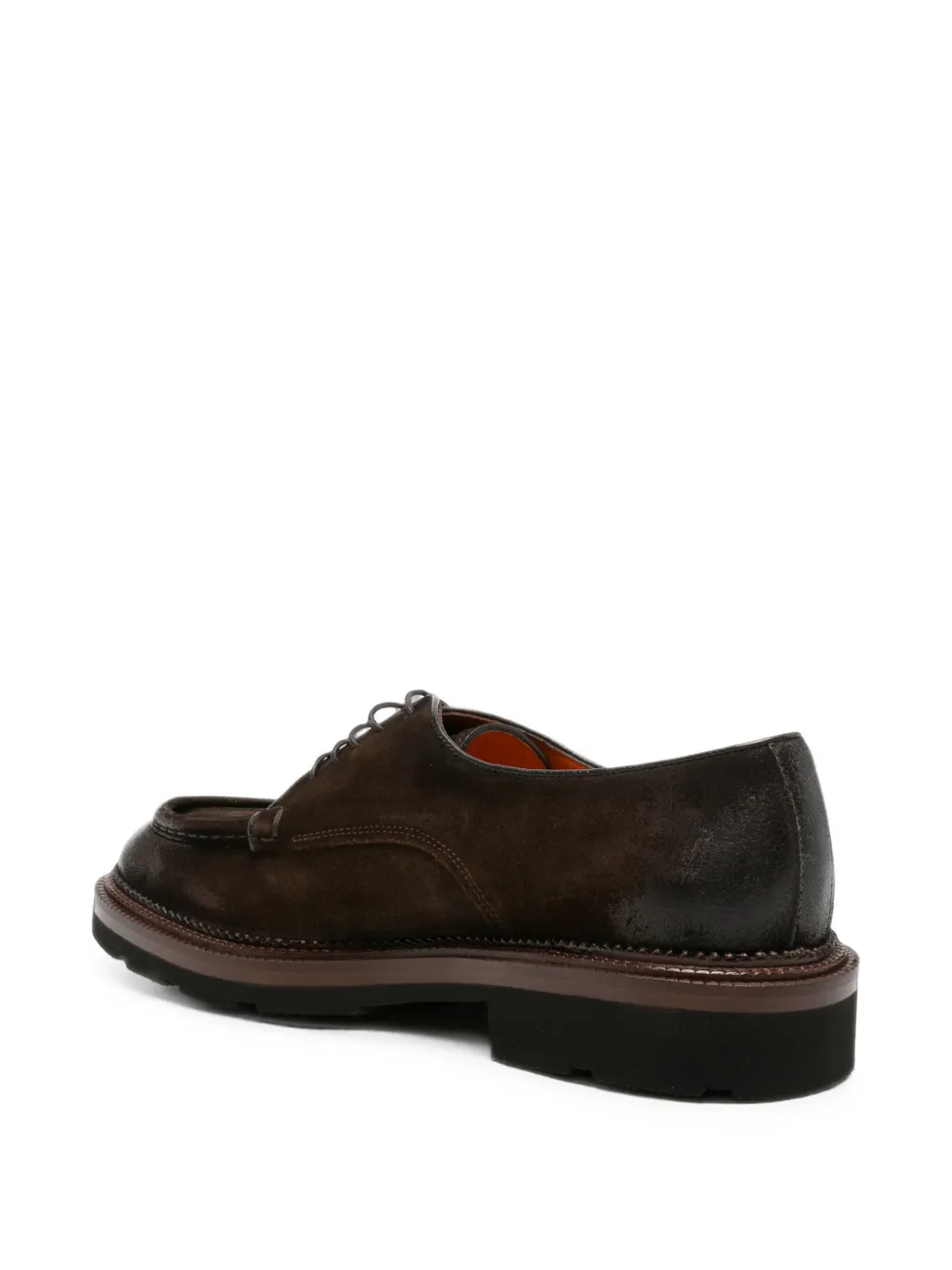 Santoni Colin RS suede Derby shoes Bruin
