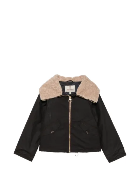 Barbour chamarra con cierre y cuello texturizado