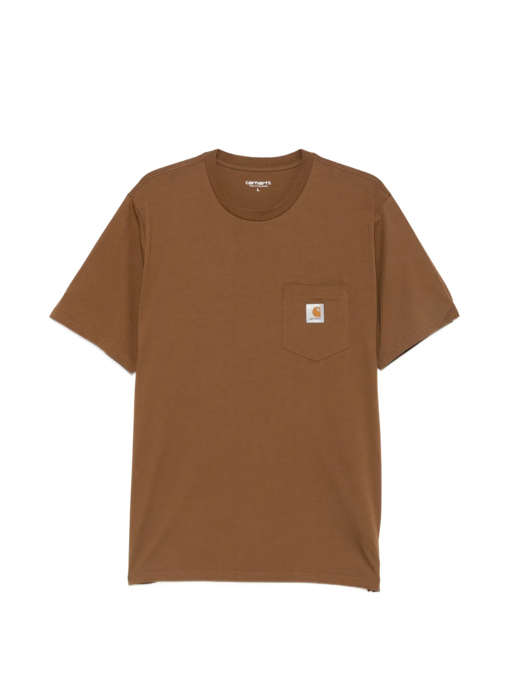 Carhartt WIP logo-patch patch-pocket T-shirt - Marrone