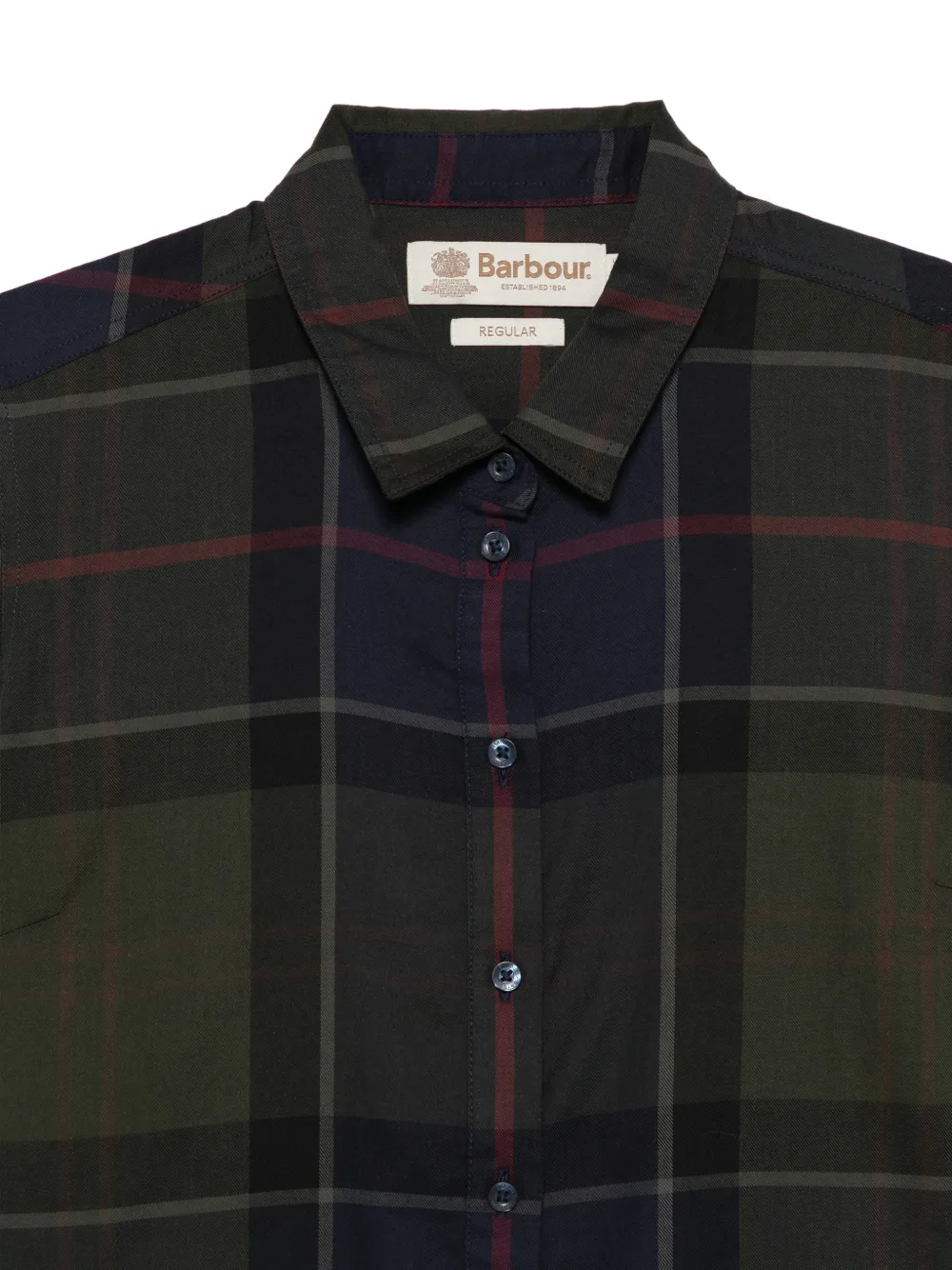 Barbour Geruit overhemd Groen