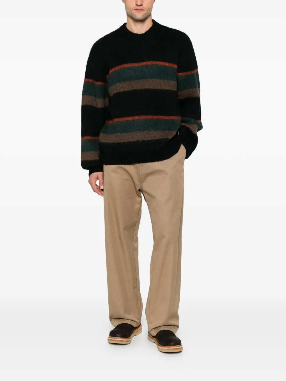 Carhartt WIP striped sweater Zwart
