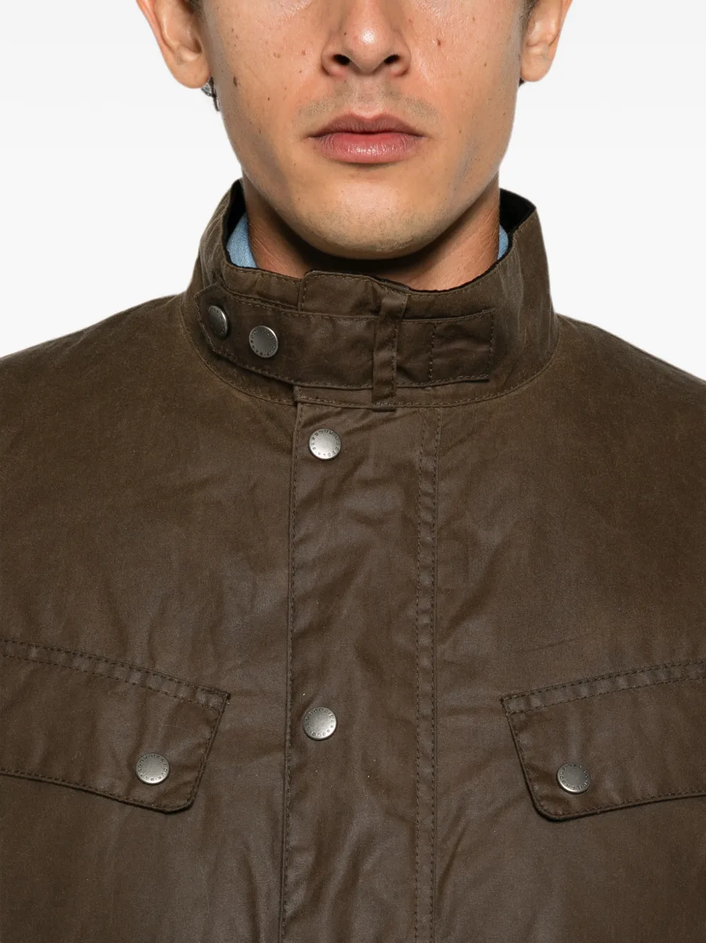 Barbour Gewatteerd jack met geborduurd logo Bruin