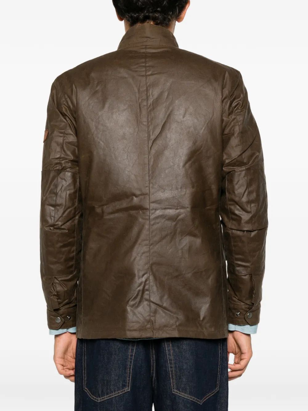 Barbour Gewatteerd jack met geborduurd logo Bruin