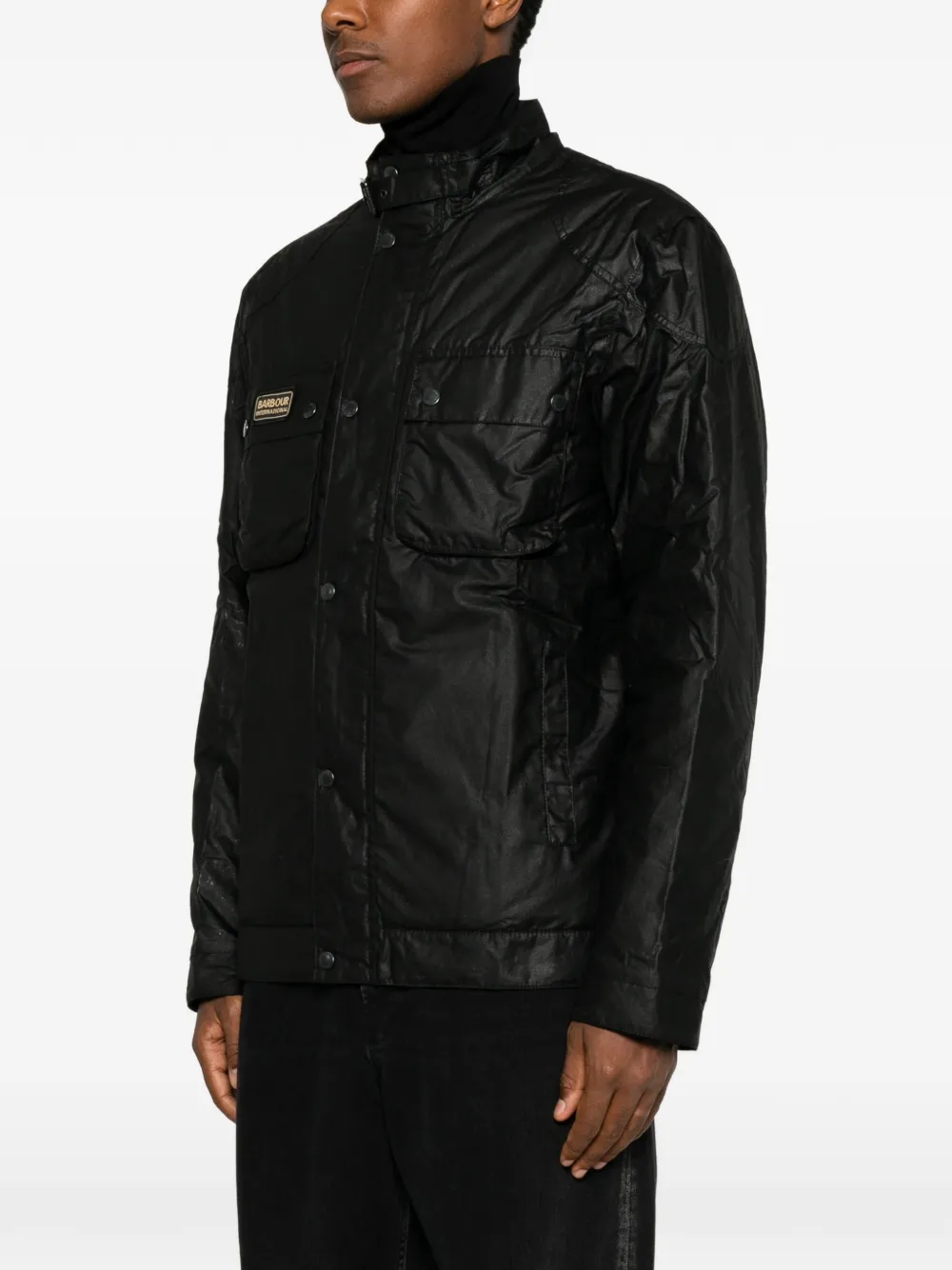 Barbour Jack met rits Zwart
