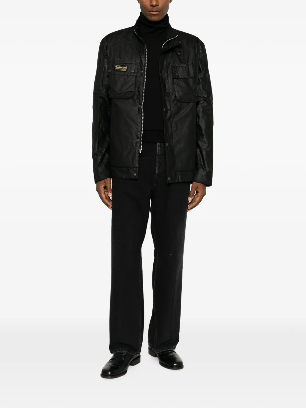 Barbour Jack met rits Zwart