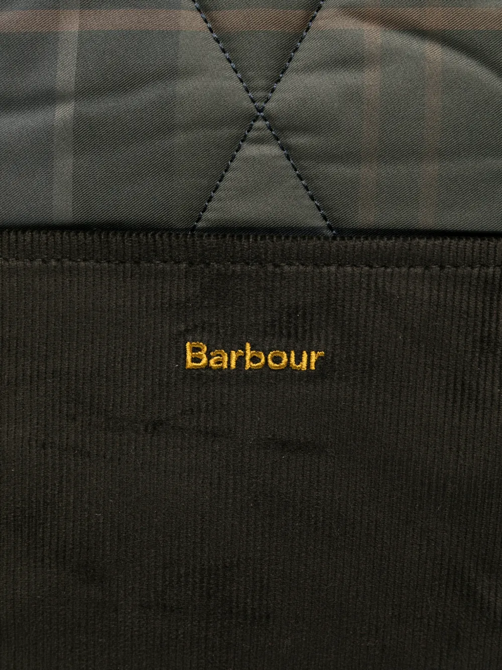 Barbour Shopper met tartan ruit Grijs