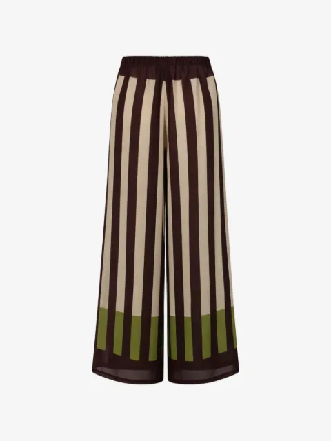 Baobab pants palazzo traslúcidos con motivo de rayas