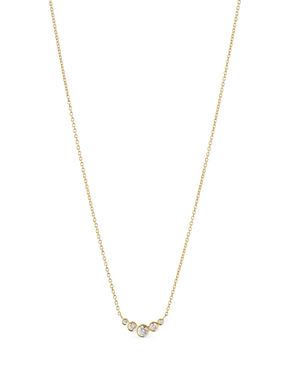 Sophie Bille Brahe Petite Dentelle Halskette mit Diamant - Gold
