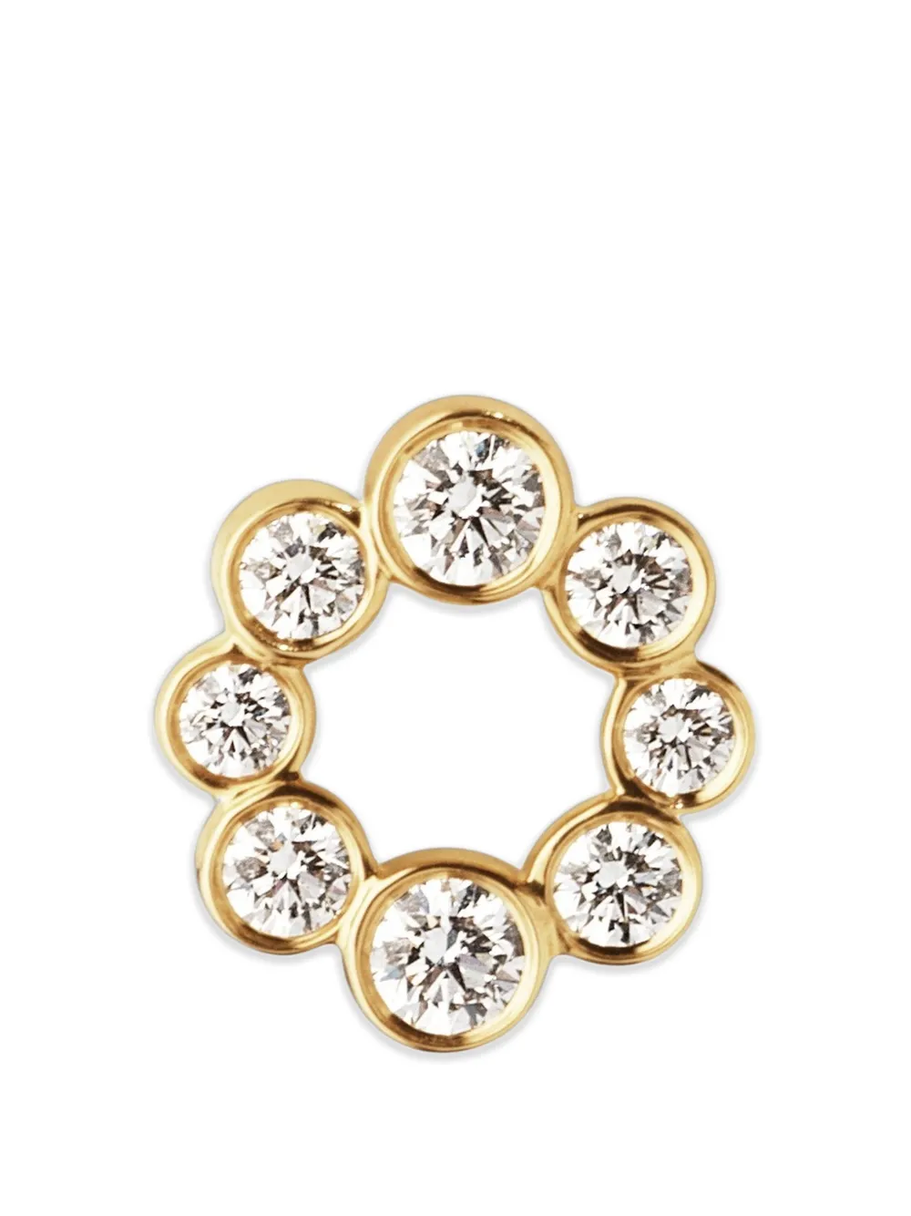Sophie Bille Brahe Orecchini a bottone Fleur de Luce con diamanti - Oro