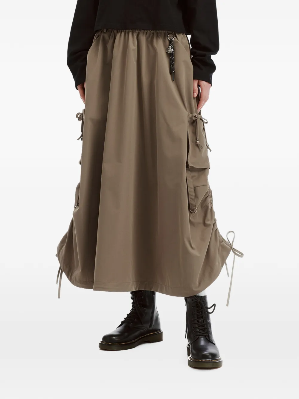 izzue Cargo maxi-rok met ruches Beige