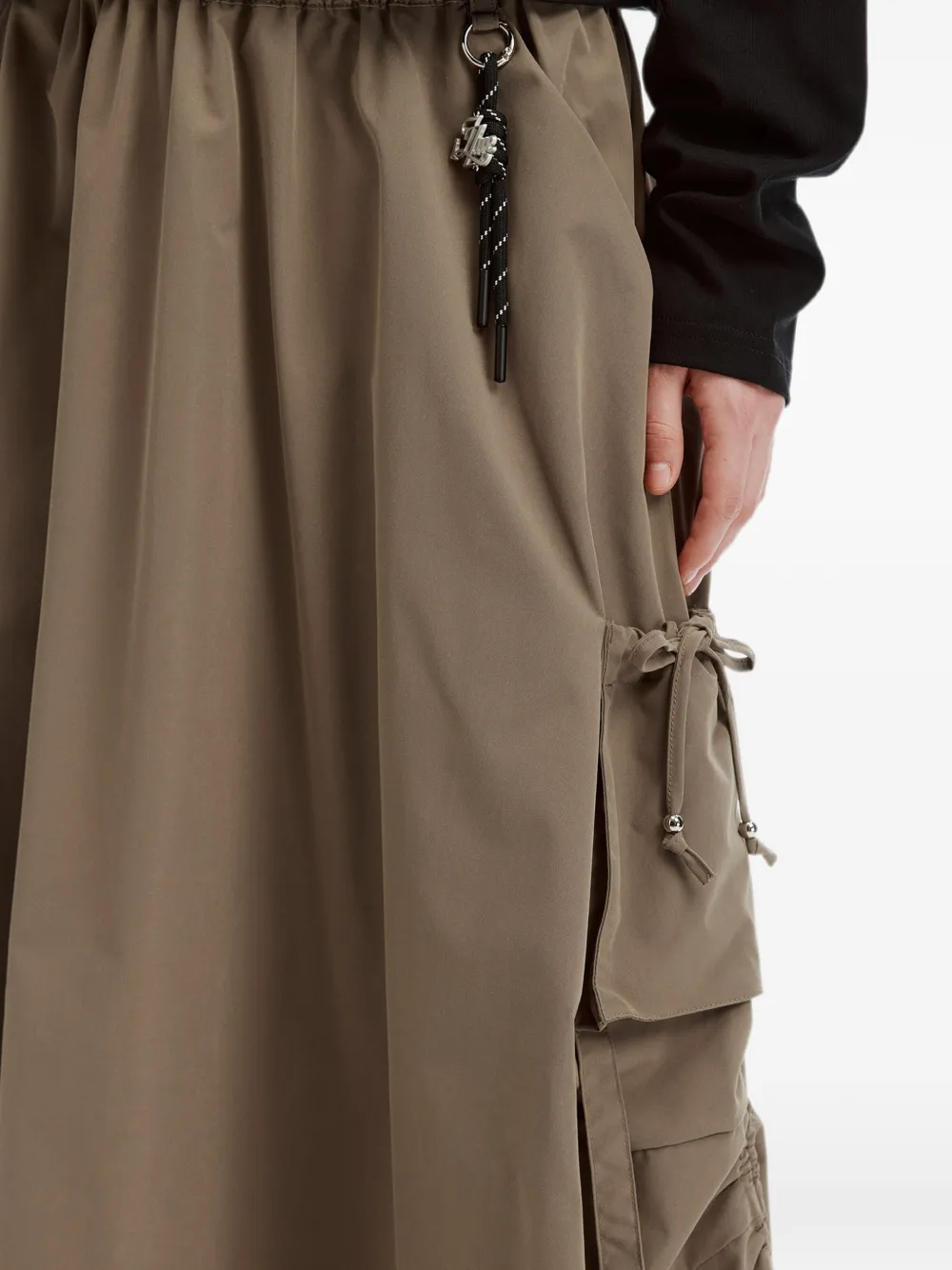 izzue Cargo maxi-rok met ruches Beige