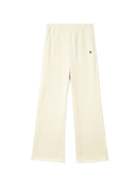 CHOCOOLATE corduroy-effect wide-leg trousers