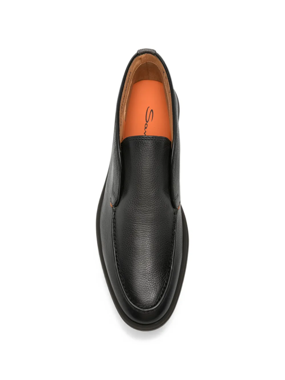 Santoni Detroit leren loafers Zwart