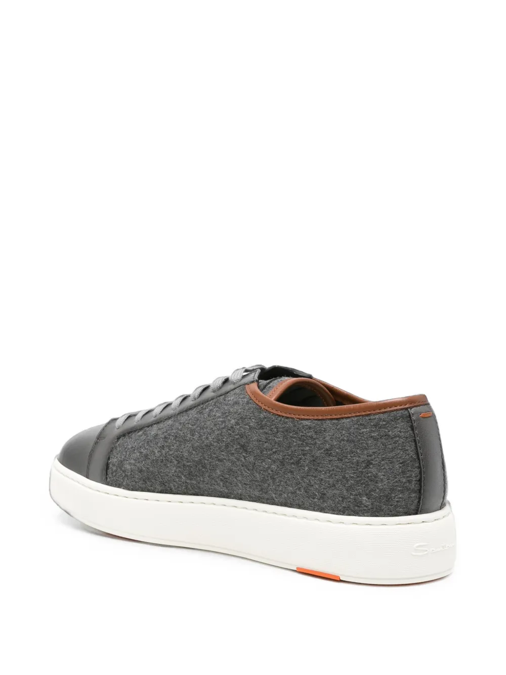 Santoni Clean Icon cashmere sneakers Grijs