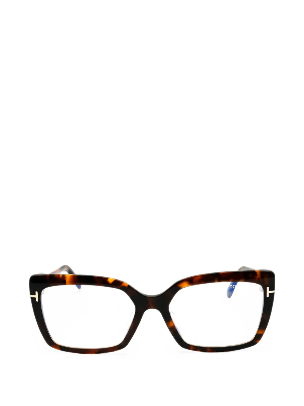 TOM FORD Brille mit Cat-Eye-Gestell - Braun