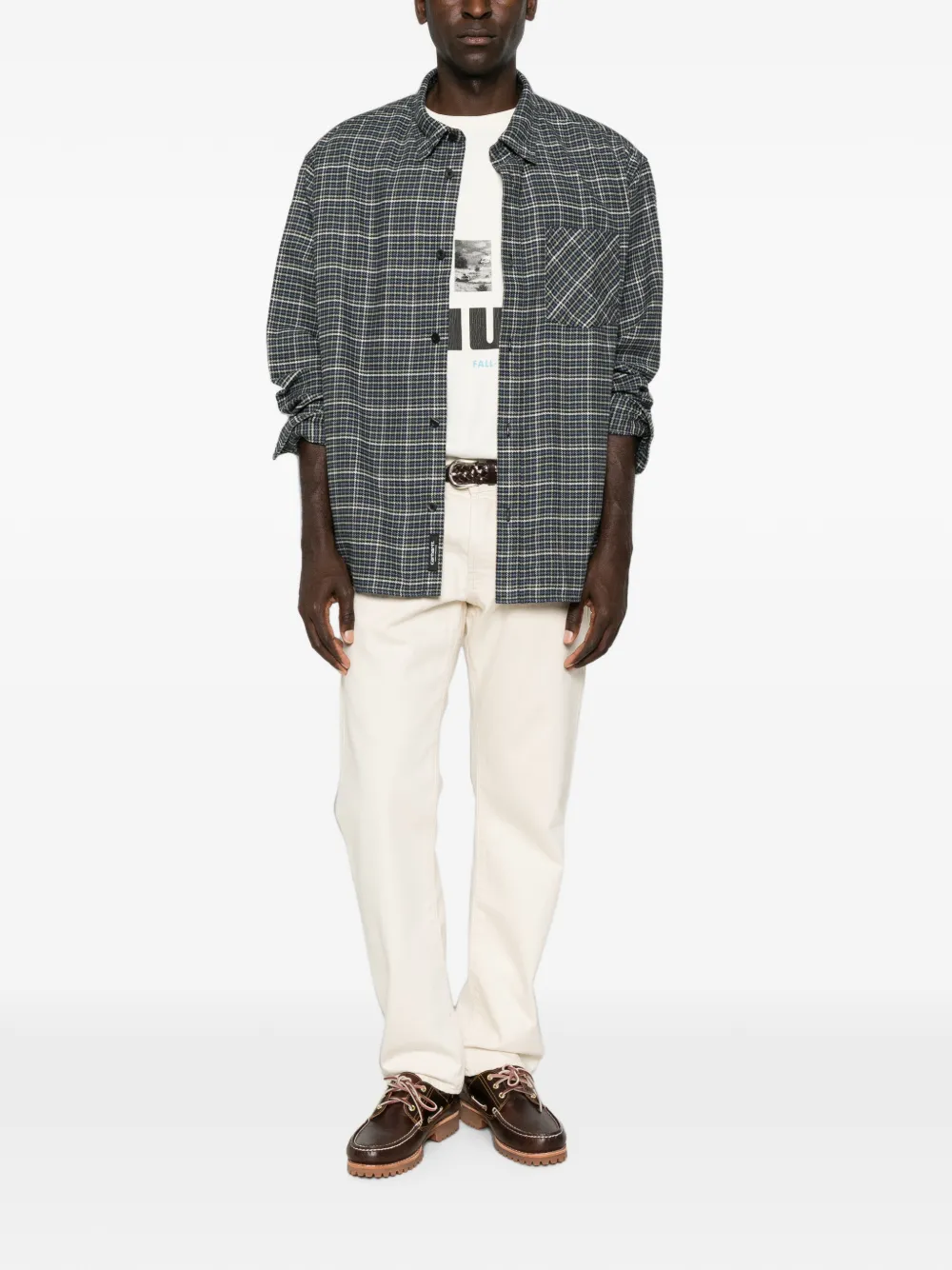 Carhartt WIP Geruit katoenen overhemd Blauw