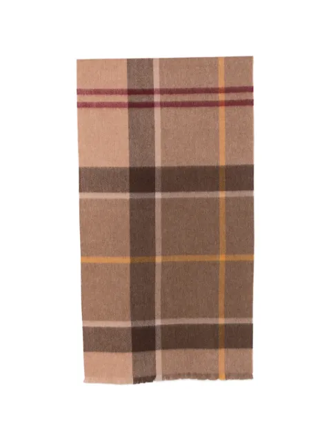 Barbour ternet tørklæde med frynser