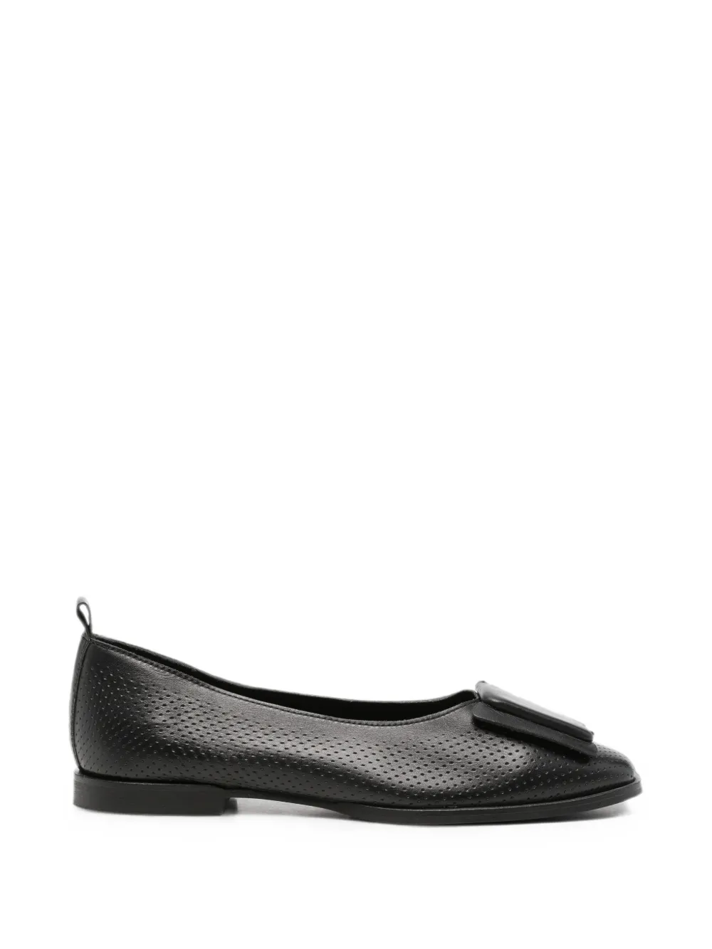 SERGIO MORETTI FIRENZE perforated ballet flats - Nero