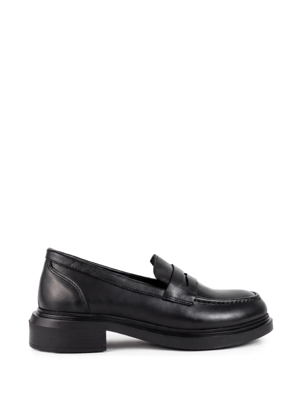 SERGIO MORETTI FIRENZE leather penny loafers - Schwarz