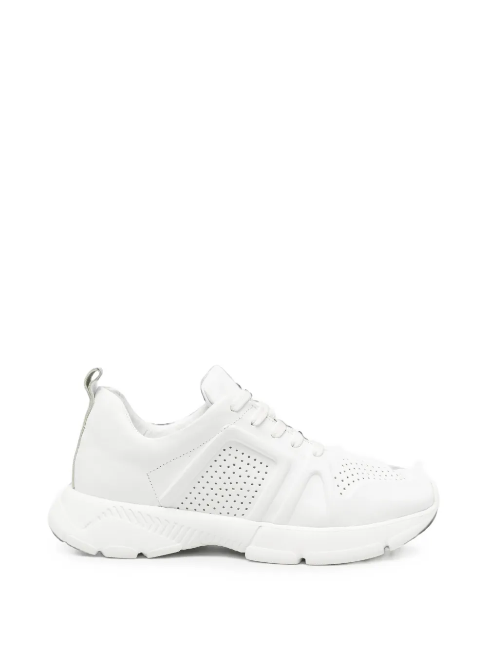 SERGIO MORETTI FIRENZE perforated panel sneakers