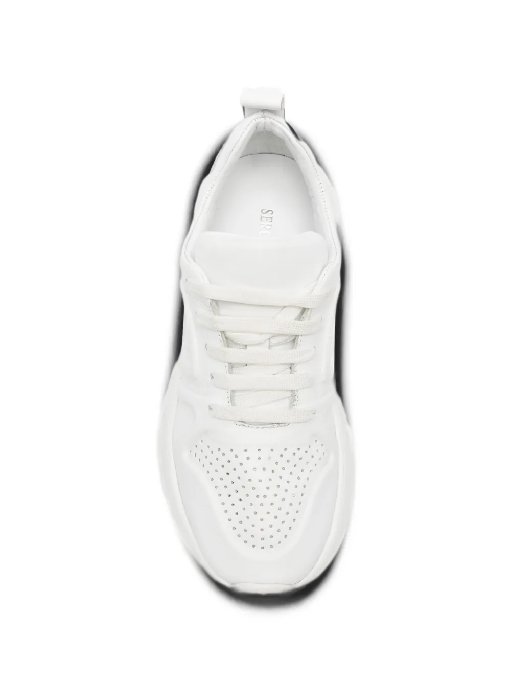 SERGIO MORETTI FIRENZE perforated panel sneakers Wit