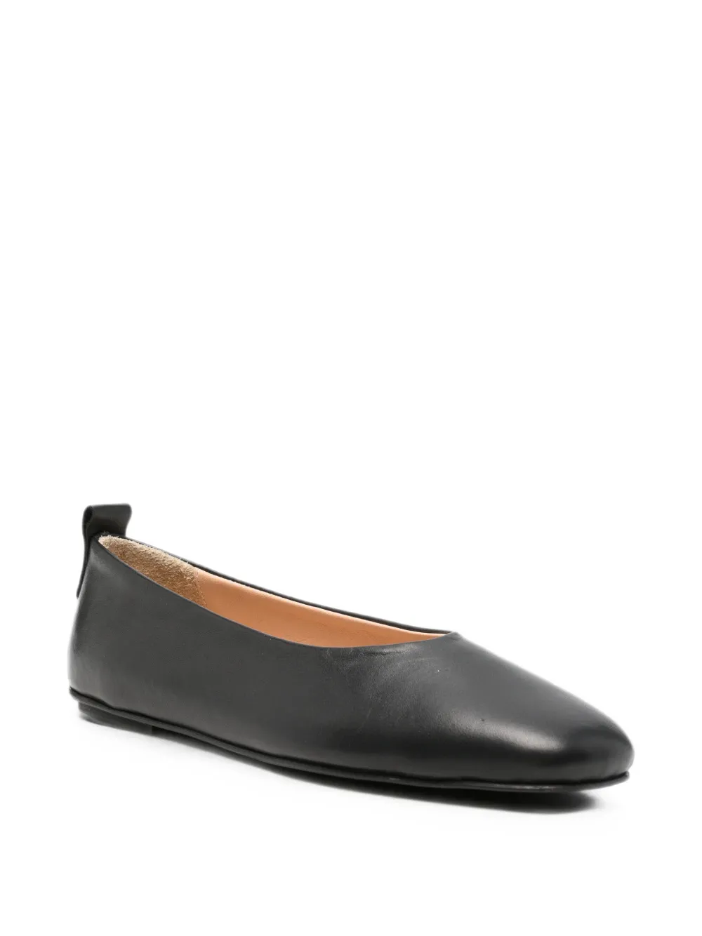 SERGIO MORETTI FIRENZE pull-tab ballet flats Zwart