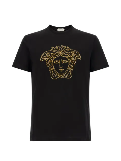 Versace Medusa-embroidered T-shirt