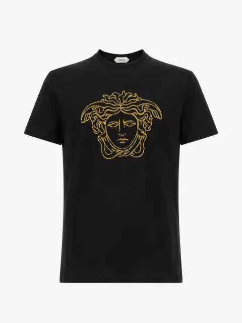 Versace Medusa-embroidered T-shirt