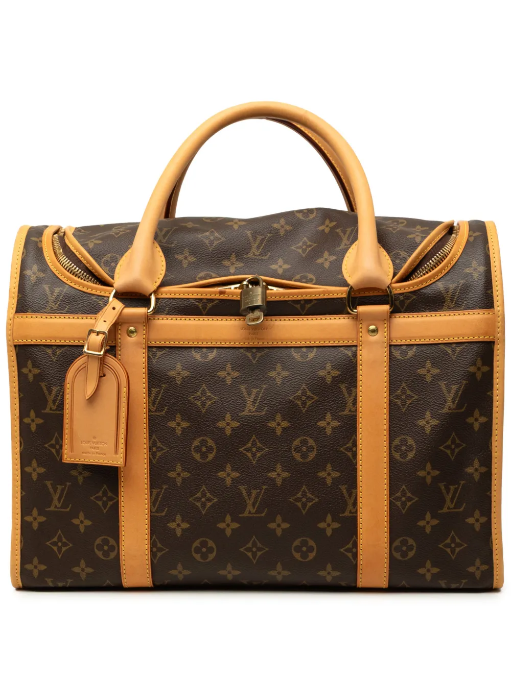 Louis Vuitton Pre-Owned 2005 Monogram Sac Chien Pet Carrier 40 travel bag - Braun