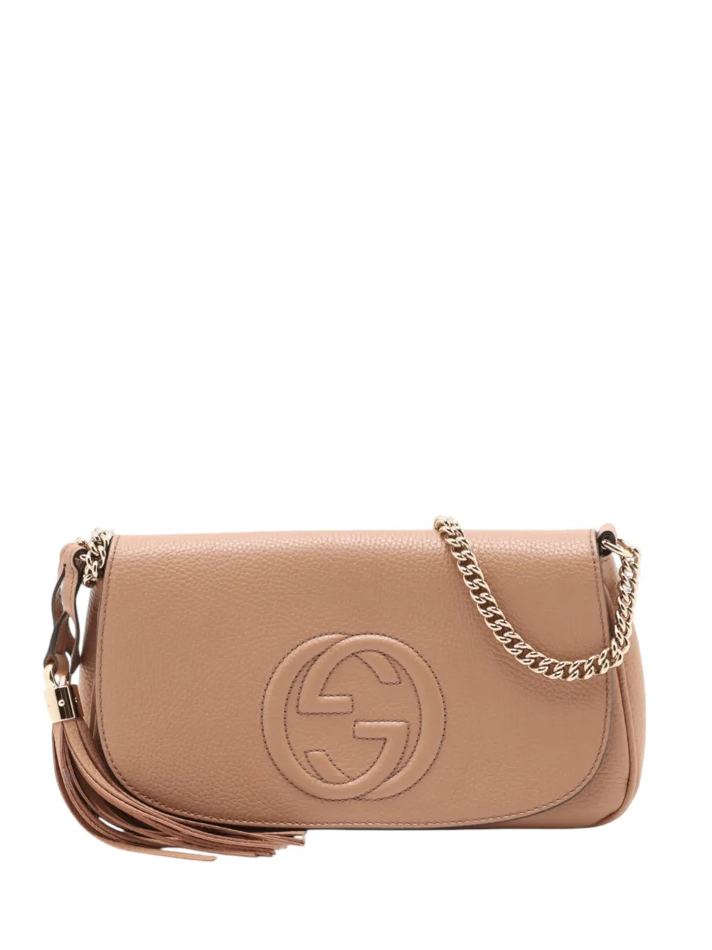 Gucci Pre-Owned 2016-2026 Medium Calfskin Soho Chain Flap crossbody bag - Brown