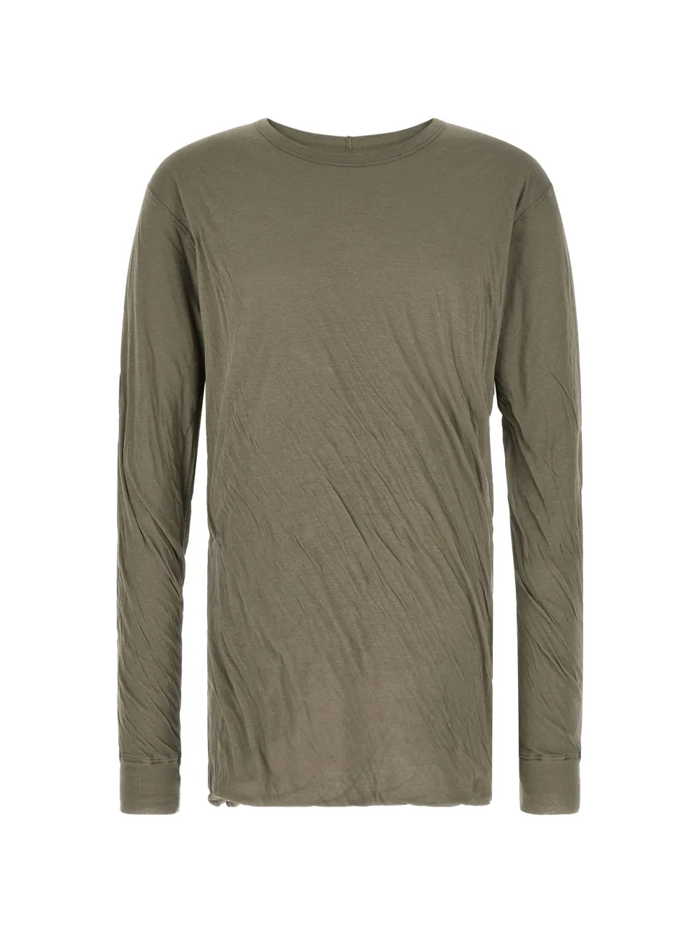 Rick Owens Jumbo double LS T in drk pearl unstable cotton - Grün