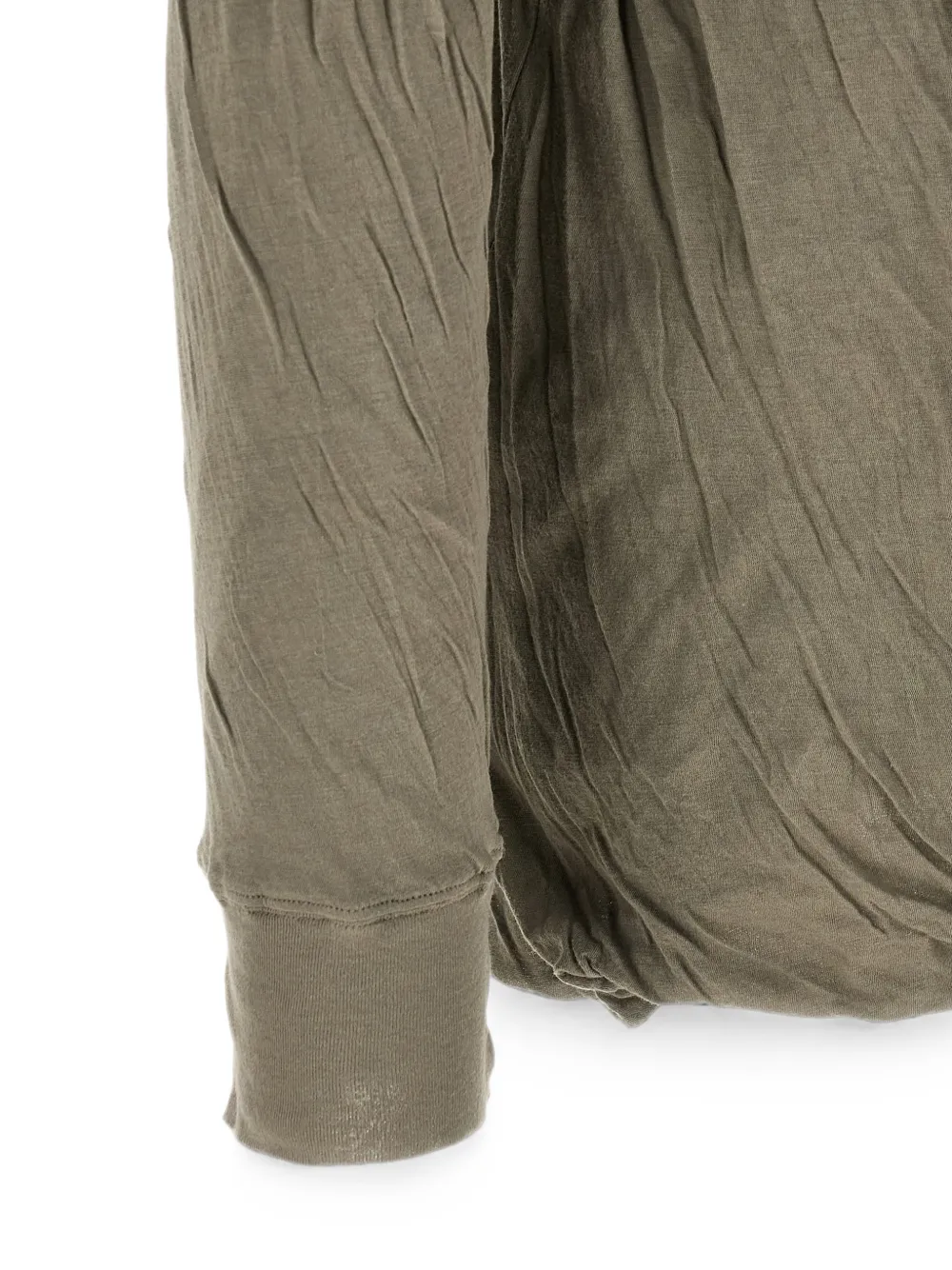 Rick Owens Jumbo Double LST katoenen T-shirt Groen