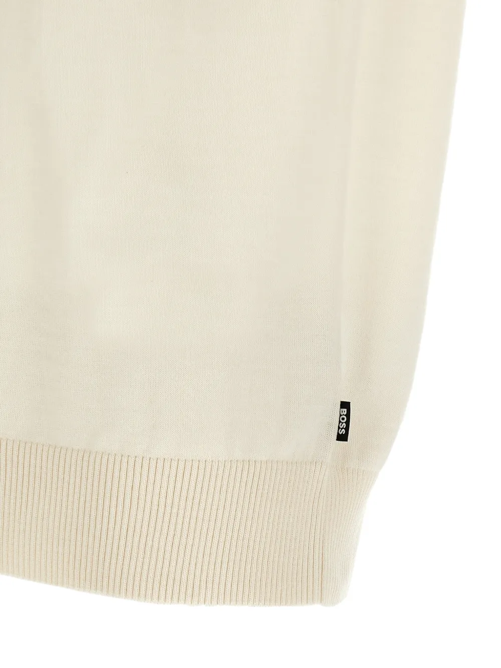 BOSS Wollen T-shirt Beige