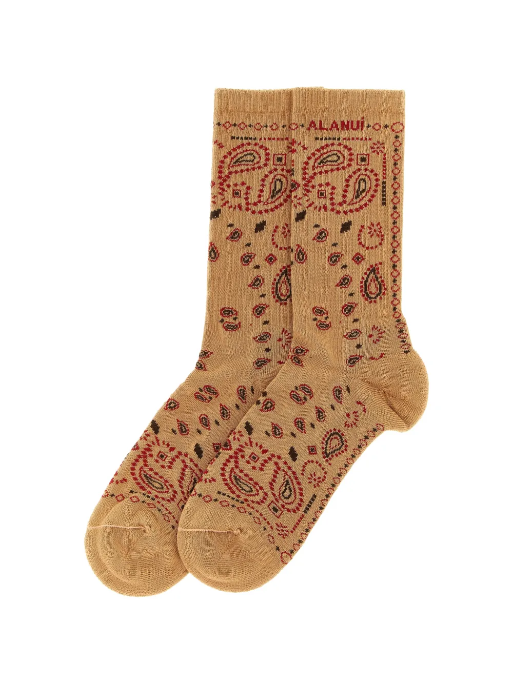 Alanui Sokken met paisley-print Beige