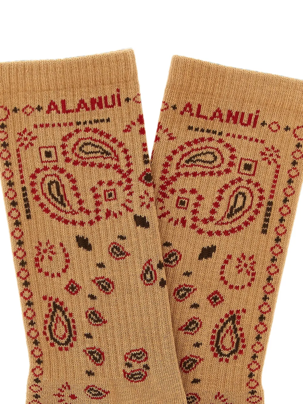 Alanui Sokken met paisley-print Beige