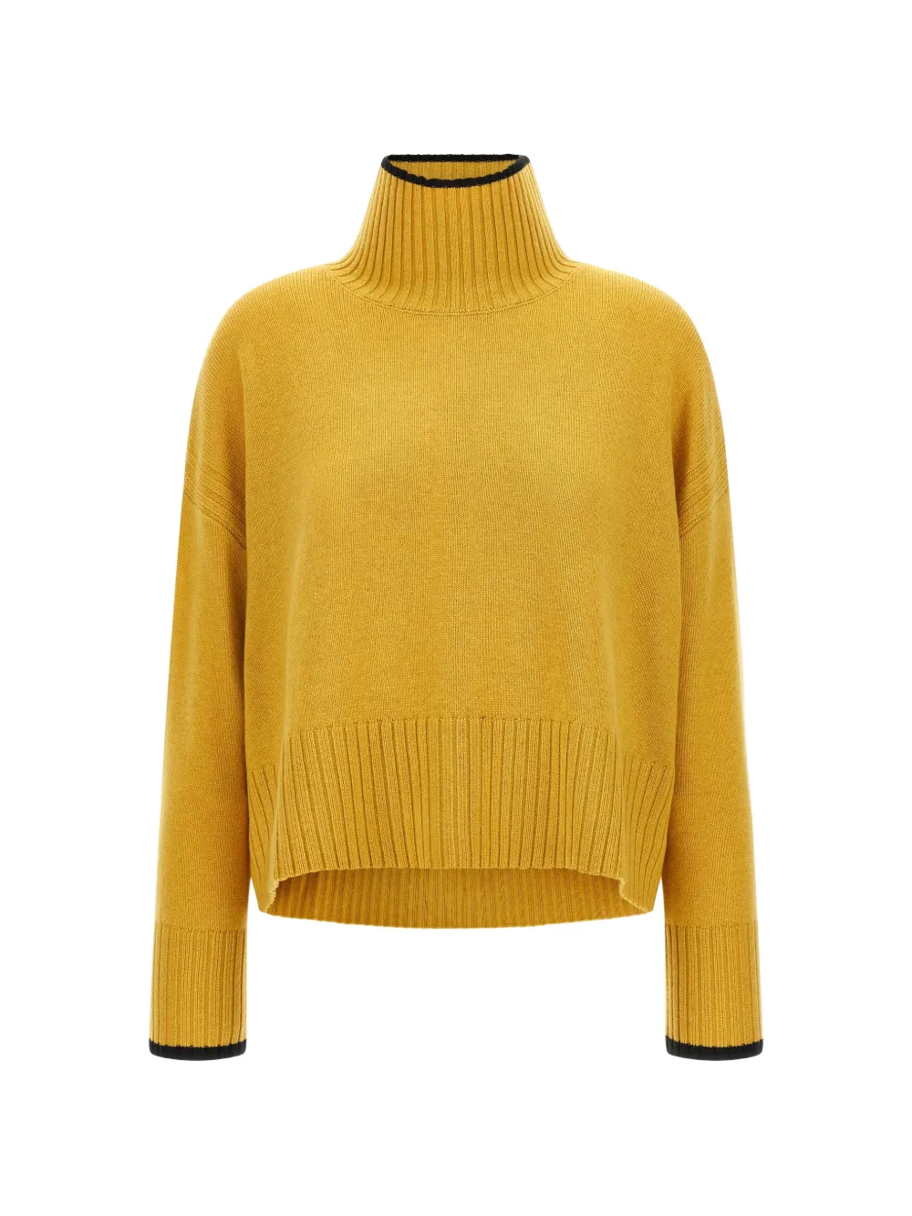 PINKO ribbed-knit roll-neck sweater - Gelb