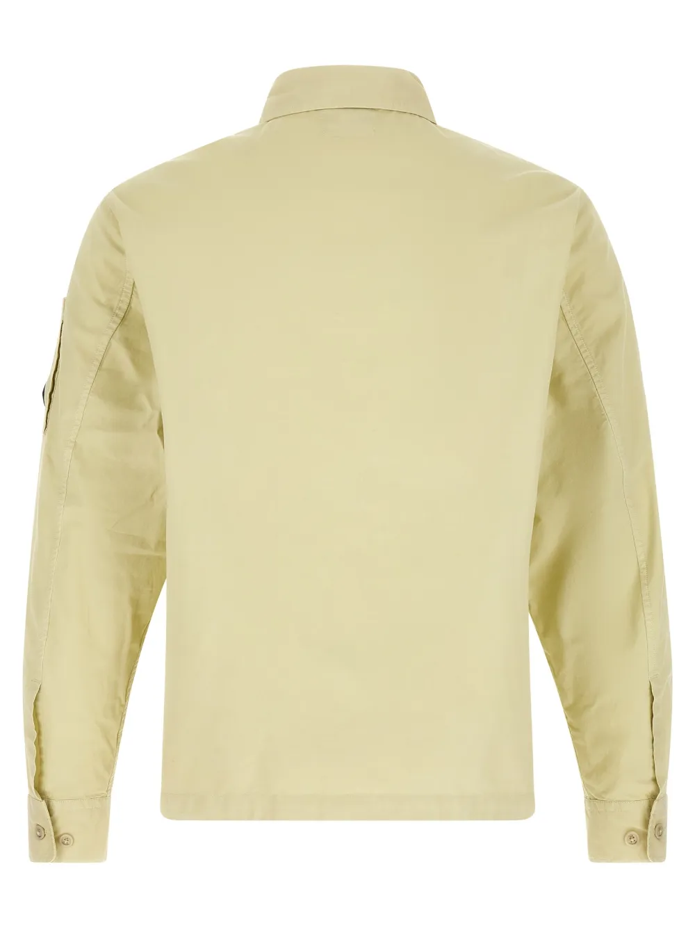 C.P. Company Lens shirtjack van biologische gabardine met rits Beige