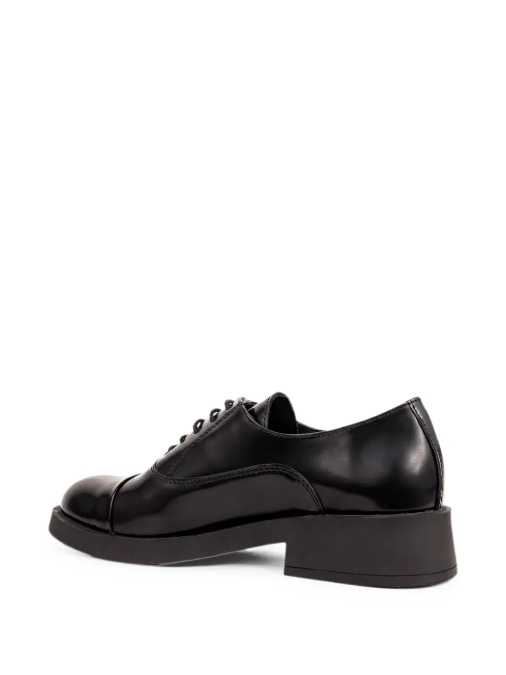 SERGIO MORETTI FIRENZE Veterschoenen met bewerkte neus Zwart