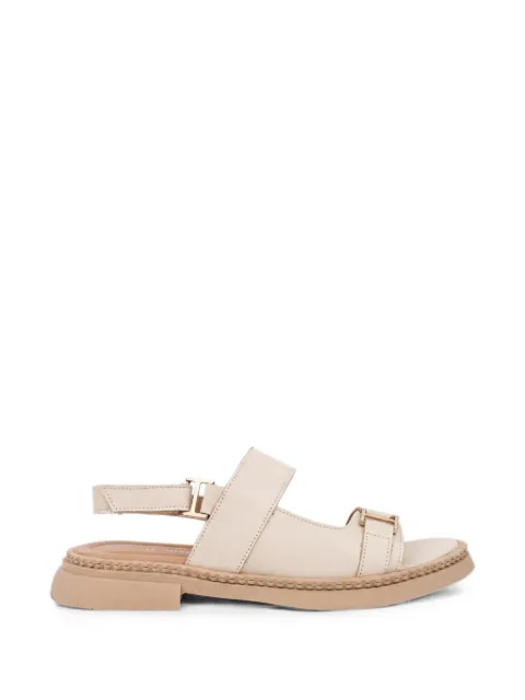 SERGIO MORETTI FIRENZE logo-plaque touch-strap sandals