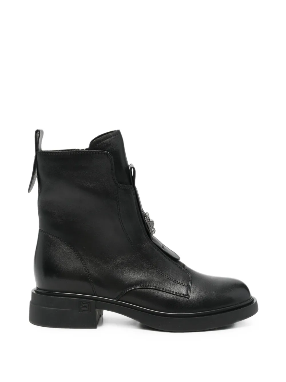 Linda Baumann Buckle-detail Side-zip Boots In Black