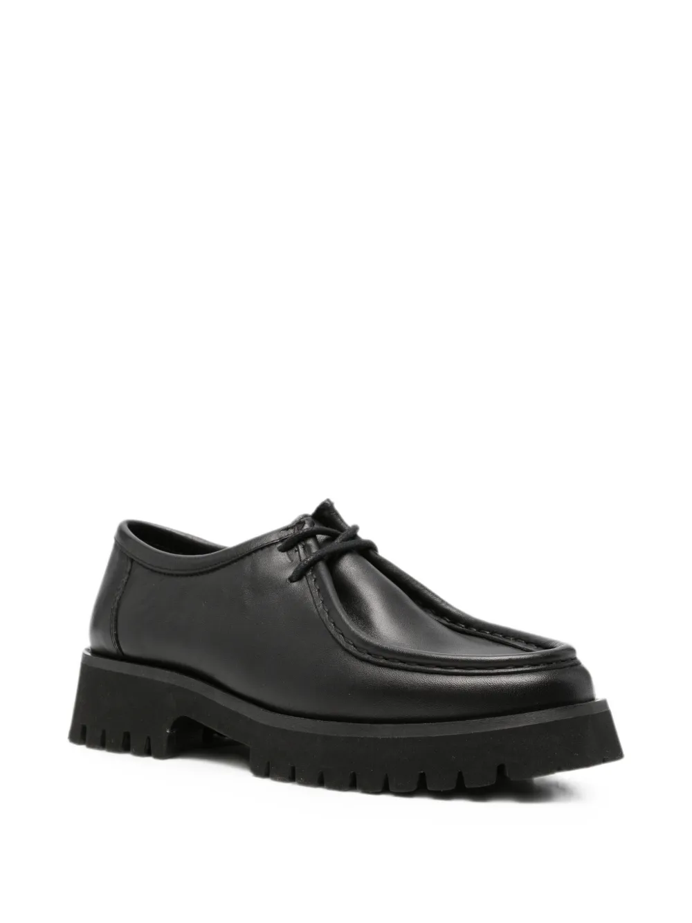 SERGIO MORETTI FIRENZE Loafers met veters Zwart