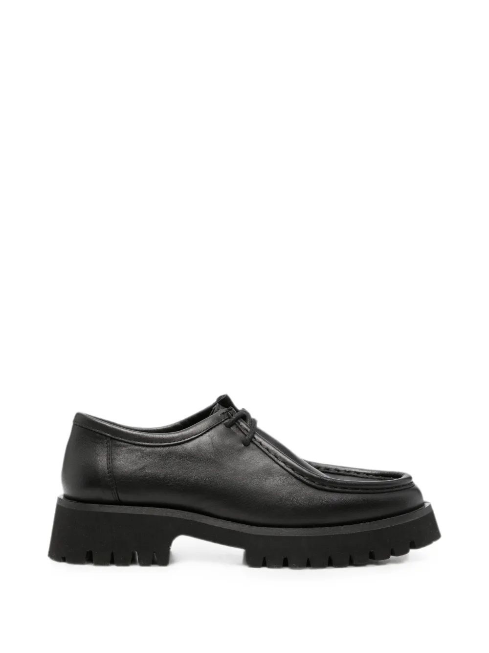 SERGIO MORETTI FIRENZE lace-up lug-sole loafers - Nero