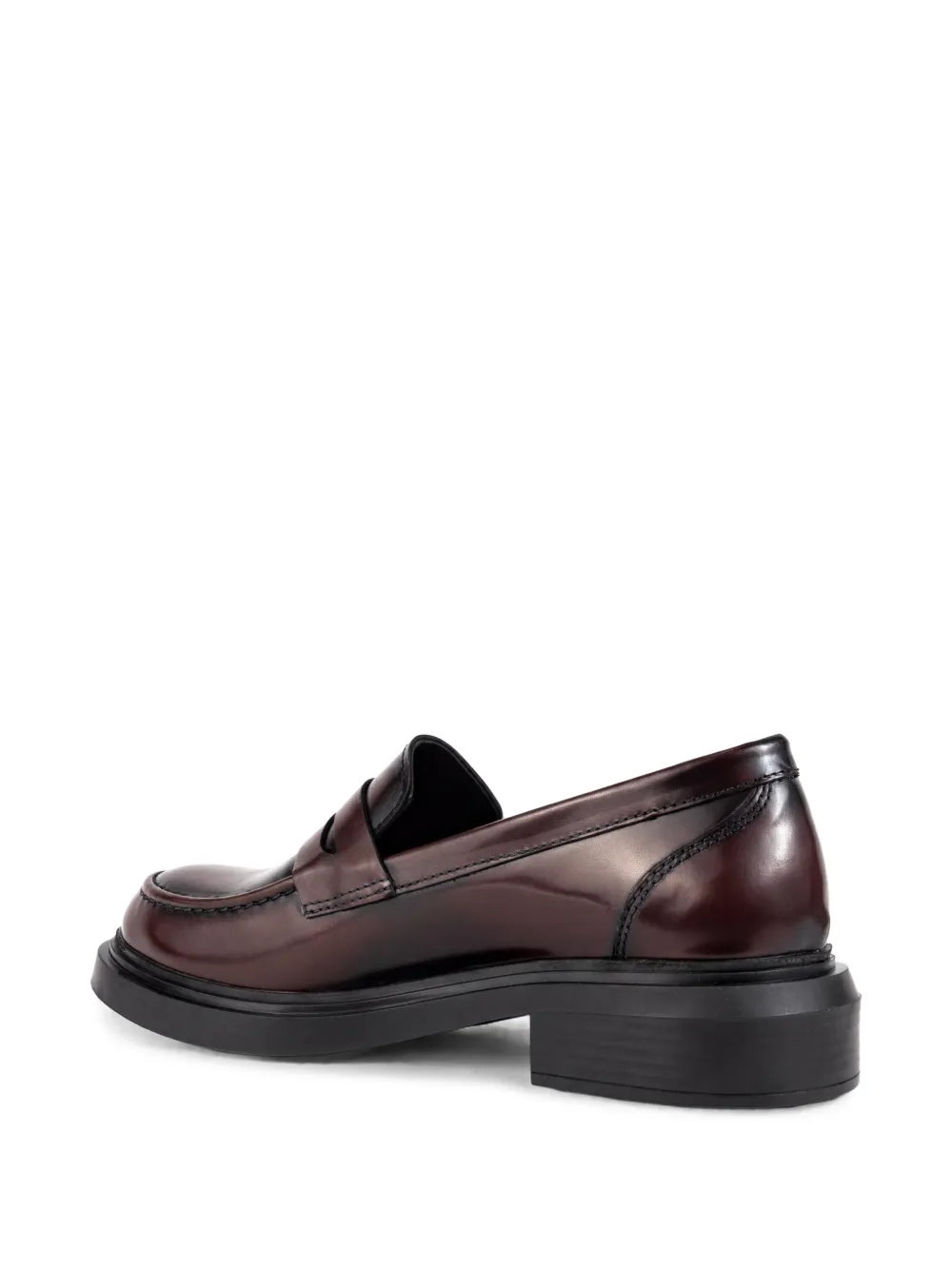SERGIO MORETTI FIRENZE Leren loafers Bruin