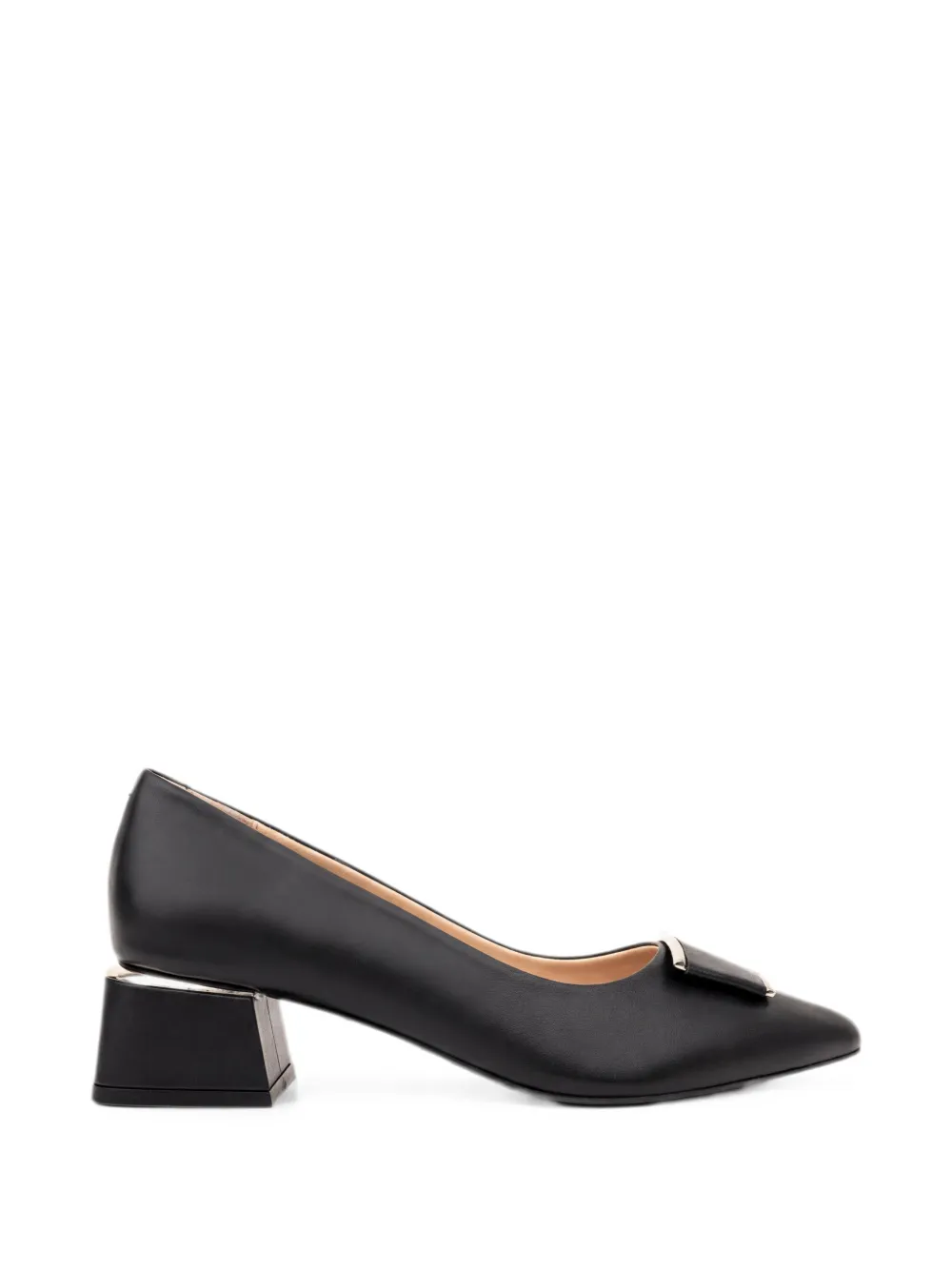 SERGIO MORETTI FIRENZE buckle-detail block-heel pumps - Nero