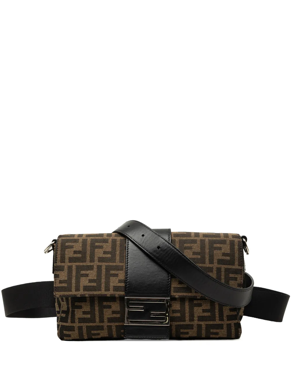 Fendi Pre-Owned 2010-2026 Zucca Canvas Convertible Baguette satchel - Brown