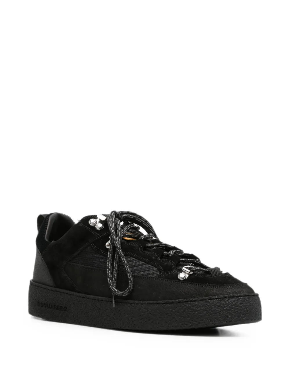 DSQUARED2 panelled lace-up sneakers Zwart