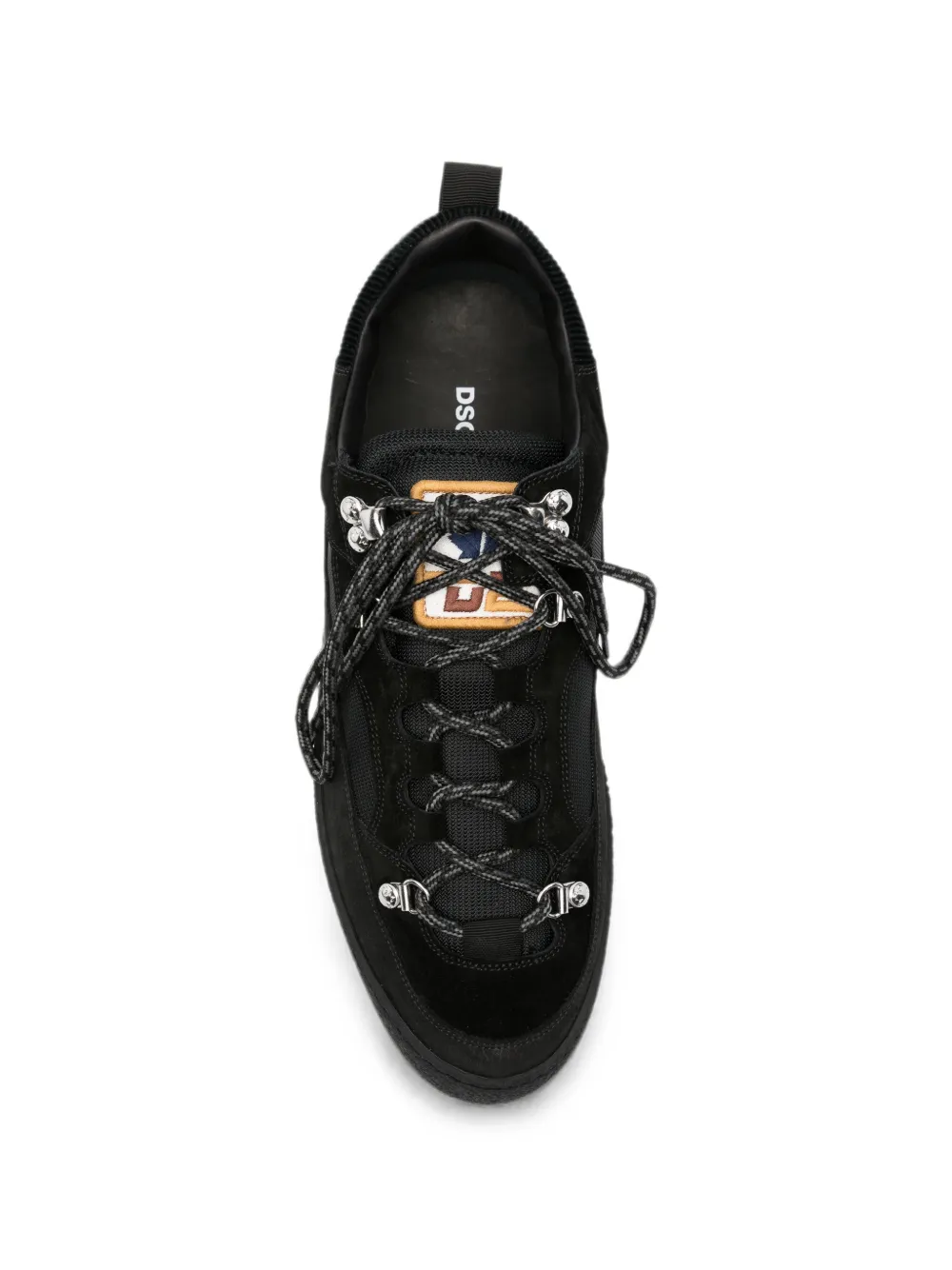 DSQUARED2 panelled lace-up sneakers Zwart