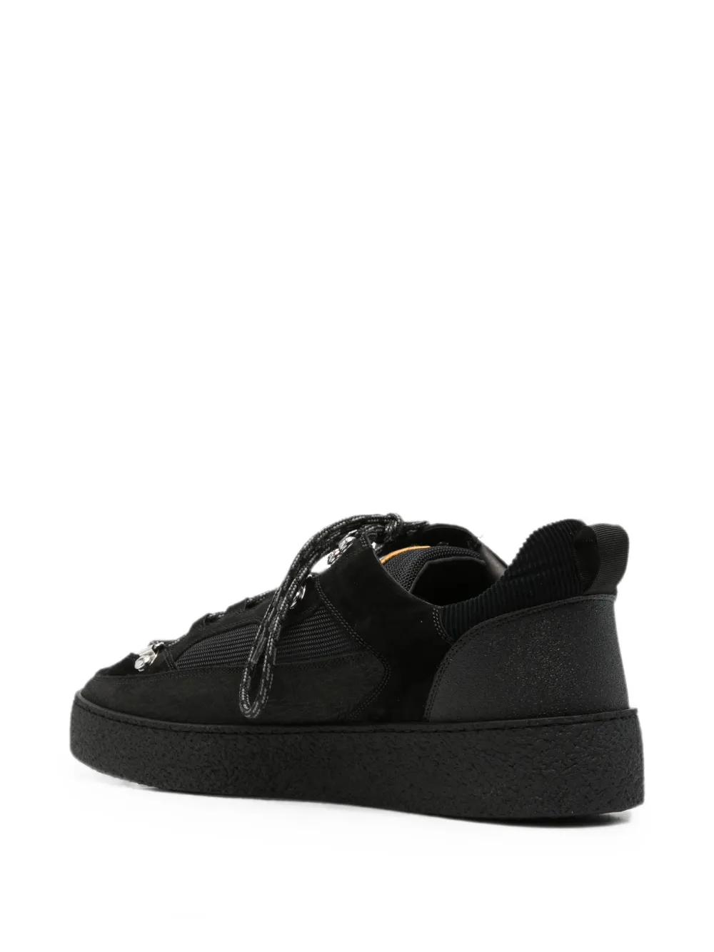DSQUARED2 panelled lace-up sneakers Zwart